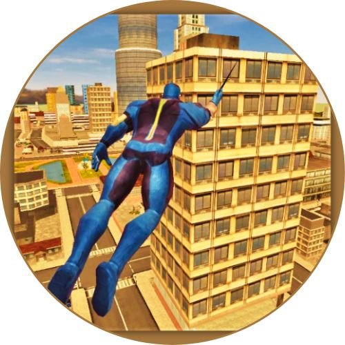 Rope Hero Mod APK gameplay screenshot
